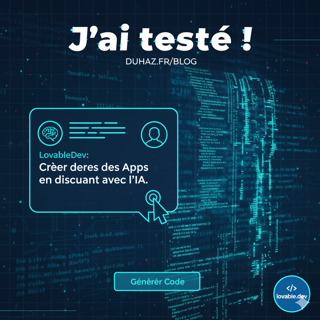 Lovable.dev : Créer des apps en discutant avec l'IA ? J'ai testé !